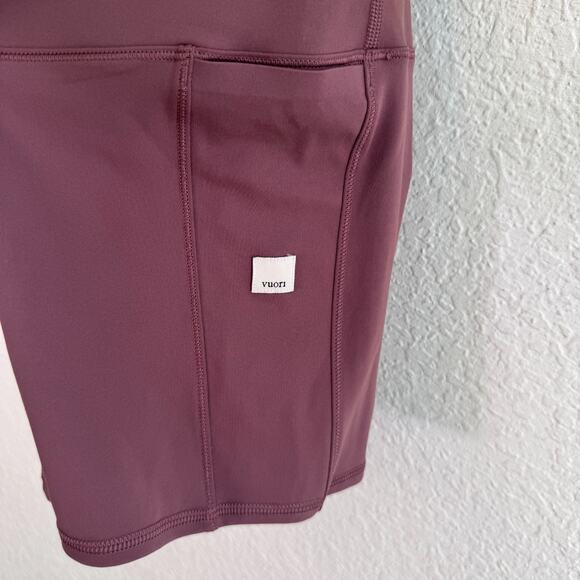 Vuori Studio One Piece Womens XS Ribbed Romper Run Gym Chestnut Extra Small NEW - Picture 7 of 10